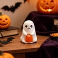 thumbnail image 7 of Halloween Ghost Figurine, Funny Pumpkin Ghost Statue Ghost Decoration Holding for Gift Props Tabletop Home Decor Gifts for Anniversary Weddings, 7 of 7