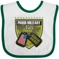 thumbnail image 3 of Inktastic Proud Military Niece Girls Baby Bib, 3 of 4