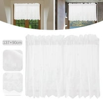 Lace Floral Lace Curtains Kitchen Coffee Curtains Bedroom Rod Curtains Lace Short Curtains Lace Curtains 54 X 35 Inches 1Panels Polyester Curtains,A,Polyester