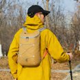 thumbnail image 5 of 12L Mountaineering Backpack Waterproof Ultralight Storage Knapsack Foldable Lightweight Zippers Rucksack Travel Trip Bag (Khaki), 5 of 12