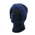 thumbnail image 5 of Wipya Thermal Lined Winter Hat And Scarf One Piece Thick Knitted Beanie Neck Gaiter For Men And Women Outdoor SizeNavy, 5 of 5