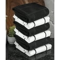 thumbnail image 6 of T-fal Solid and Check Parquet Kitchen Towel, Six Pack, Charcoal, 6 of 7