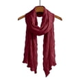 thumbnail image 7 of Hkoxplj Soft Cotton Blend Crinkle Scarf Lightweight Fashion Shawl Wrap for Women Men Summer Travel Head Scarf Versatile Breathable Solid Color Scarf Perfect for Outdoor and Daily Wear, 7 of 7
