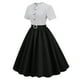 thumbnail image 5 of Vestidos Para Mujer Midi Vestidos Retro Vintage Punto Costura Plisado Lazo Hinchado Manga Corta Cuello Redondo Vacaciones Vestido de Dos Piezas Odeerbi  ODB152226, 5 of 9