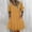 Yellow, variant on Azrian Womens Plus Size Dresses V-neck Short Sleeve Printed Boho Summer Shift Sundress Mini Dress
