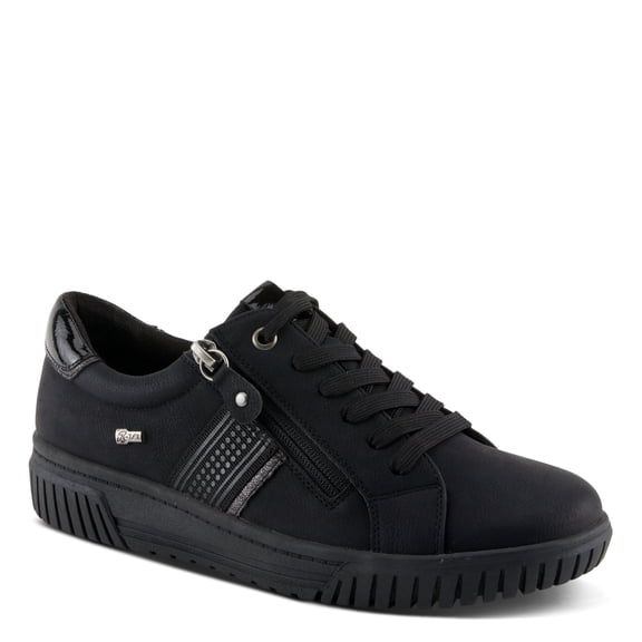 Spring Step Women's Jamia Relife Sneakers – Dual Closure with Laces and Zipper – Plush Textile Lining, Shock Absorbing, Water Resistant Synthetic Upper