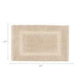 thumbnail image 3 of Jean Pierre New York Sophie Border 100% Cotton Bath Mat - Non-Slip Bath Rug - Ivory - 27" x 45", 3 of 8