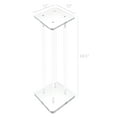 thumbnail image 5 of 12 X 12 X 24" 1/2" Rods Clear Riser Acrylic Transparent Plexiglass Pedestal Table Display Podium Glorifier Riser Stand Centerpiece Flower Sculputure Merchandise Lamp Book Stand, 5 of 5