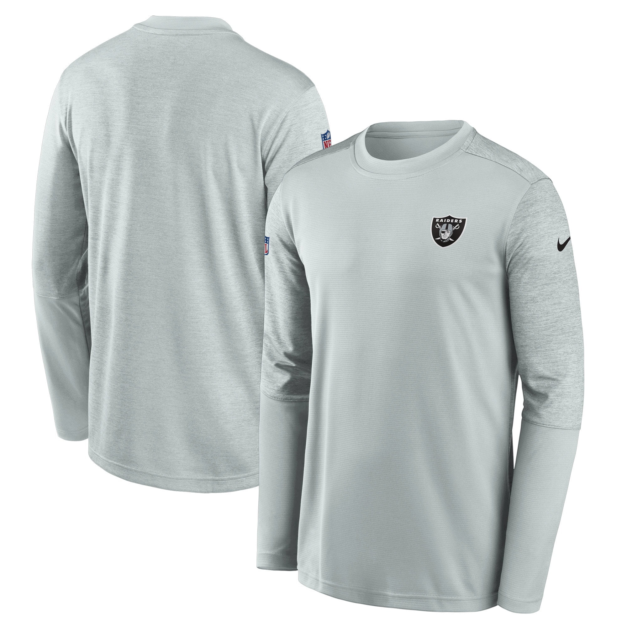 Las Vegas Raiders Nike Sideline Coaches UV Performance Long Sleeve T ...