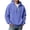 AB217 Blue1, variant on Bainana Half Zip Hoodies For Men Long Sleeve Regular Fit Hoody Solid Color Hooded Tops Streetwear Fall Outfit Size L