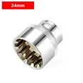 thumbnail image 1 of 12 Point Mirror Short Socket Head 3/8inch Drive for Torx Bit Ratchet Wrench Adapter 24mm, 1 of 9