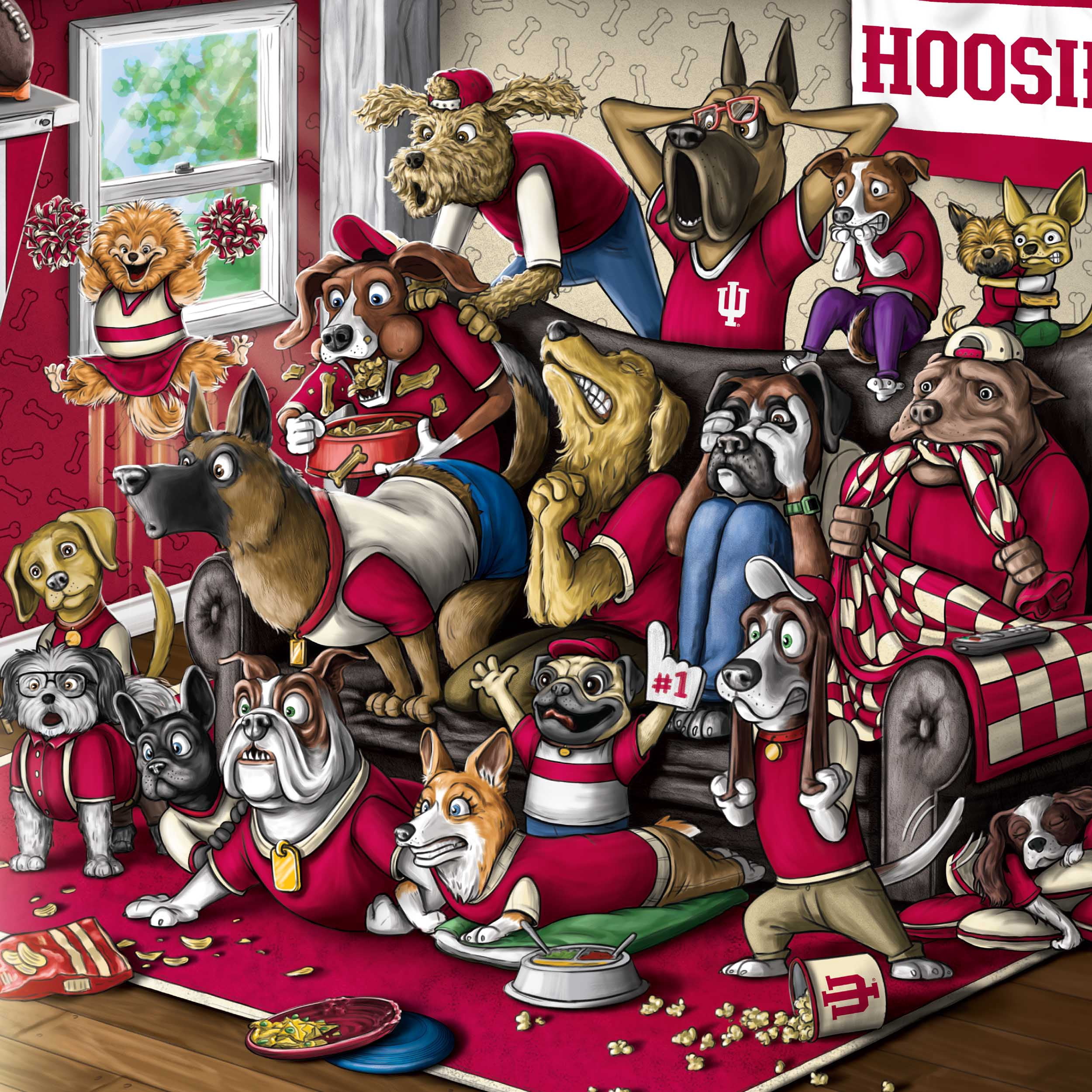 YouTheFan NCAA Indiana Hoosiers Purebred Fans Wall Art