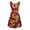 Wine Red, variant on Summer Dresses Women Sleeveless Sunflower Print Summer Beach A Line Casual Dress Party Dress Mid-Length(Green,XL)