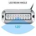 thumbnail image 3 of 2pcs IP68 Water Resistant Underwater Light Stainless Steel Ship Beam Light LED Pontoon Boat Transom Light, 3 of 6