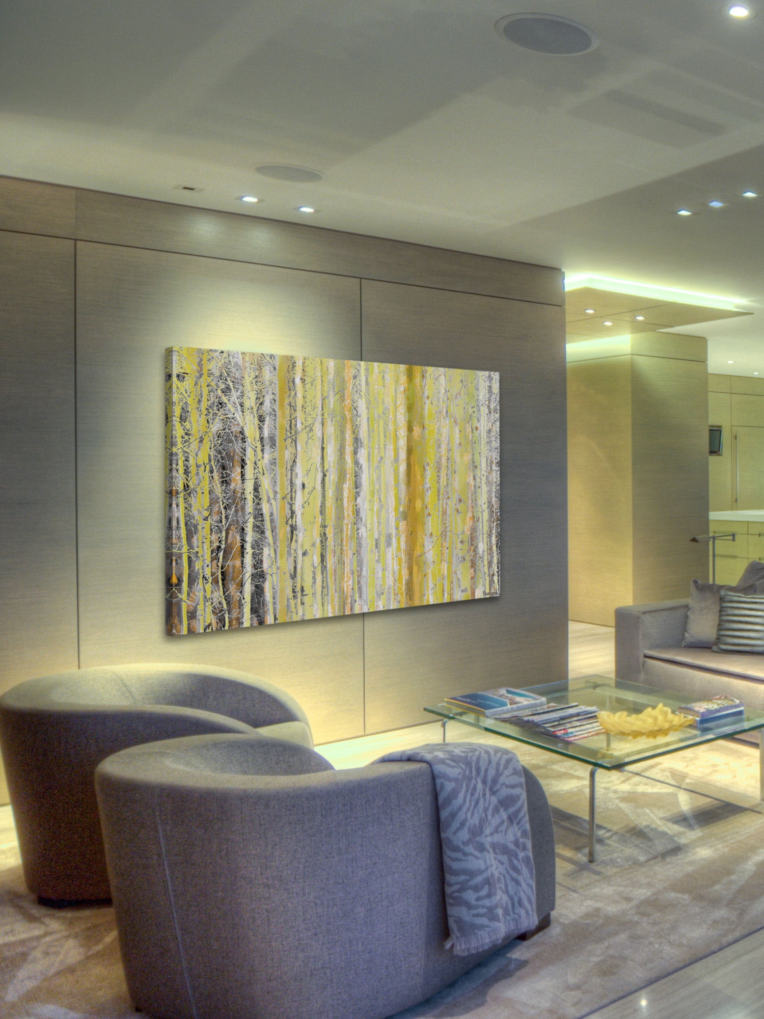 Parvez Taj Aspen Forest 2 Canvas Wall Art