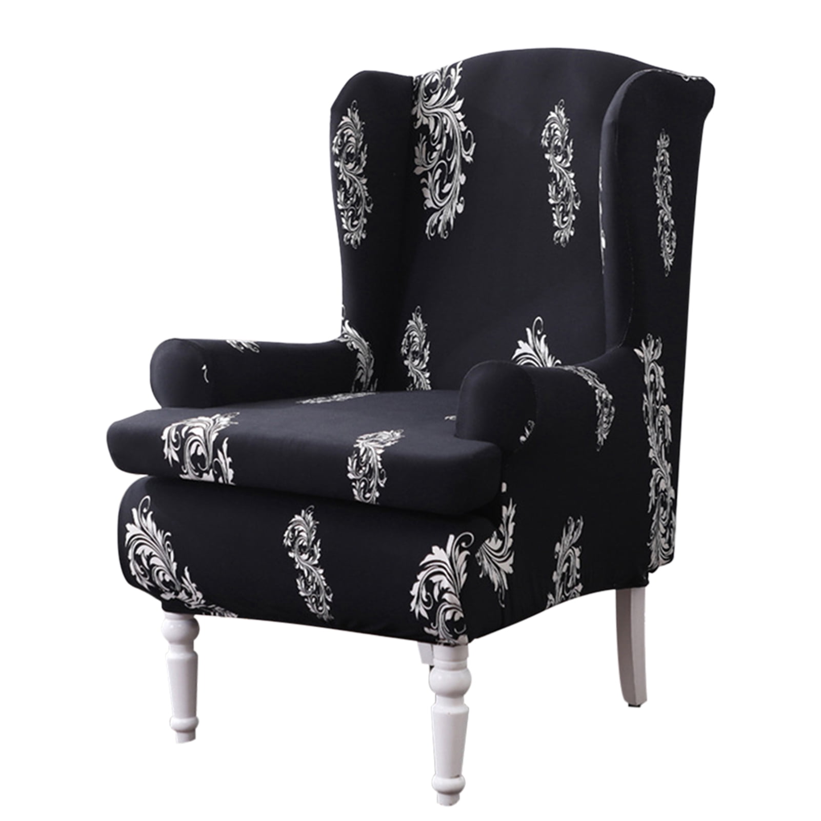 Details about   Stretch Wing Back Arm Chair Covers Wingback Sofa Printed Slipcover Protector NEW