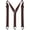 Dark Brown, variant on 1.5 Inch Y Back Hidden Suspenders for Men & Women, Under Shirt Belt Loop Suspenders with 3 Hooks, Heavy Duty Adjustable Pants Support for Work, Travel & Daily Wear