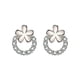 thumbnail image 2 of Fiudx Pendientes de Circonita Cúbica con Forma de Flor, Un Regalo de Graduación Maravilloso y Brillante., 2 of 4