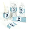 Two Much Fun - Boy - 2nd Birthday Party - DIY Party Wrapper Favors - Set of 15