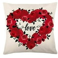 thumbnail image 3 of TIMIFIS Valentines Pillow Covers 18x18 Inches 4PCValentines Decorations Series Cushion Cover Case Pillow Custom Zippered Square Pillowcase, 3 of 7