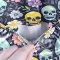 thumbnail image 5 of joogoo Skull Flowers Daisy Men's Cycling Jerseys Mountain Bike Short Sleeve Tops S, 5 of 7