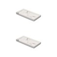 thumbnail image 2 of Guardoinrt Stylish And Durable Bathroom Storage Tray For Easy Organization Stable And Durable Resin Bathroom Storage Organizer Type 1 2Set, 2 of 6
