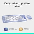 thumbnail image 2 of Logitech POP ICON Combo, Bluetooth Keyboard and Mouse Combo, Comfortable Typing, programmable Keys and Buttons, Quiet clicks, Easy-Switch up to 3 Dev, 2 of 11