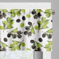 thumbnail image 5 of Ambesonne Italy Valance & Curtain, Black Green Olives on Branch, 55"x30", White and Multicolor, 5 of 7