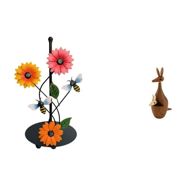Dispensador de toallas de papel antideslizante, soporte vertical para pañuelos, estatua de figura de animal, decoración para fiestas, divertida decora