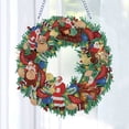 thumbnail image 2 of Kit Guirnalda Pintura Arte Con Diamantes Corona 5D DIY Navidad Redonda, 2 of 9