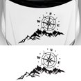 thumbnail image 2 of Compass Mountain Tree Auto Hood Decal Graphic Sticker Car Truck Vinyl Graphics, 2 of 7