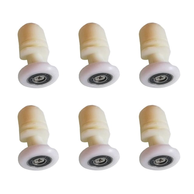 6pcs Reemplazo De Puerta De La Ducha De 27 Mm De Diámetro Corredor Rueda Rodillo