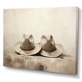 thumbnail image 2 of Designart "Simplicity Cowboy Hats" Cowboys Canvas Wall Art, 2 of 5
