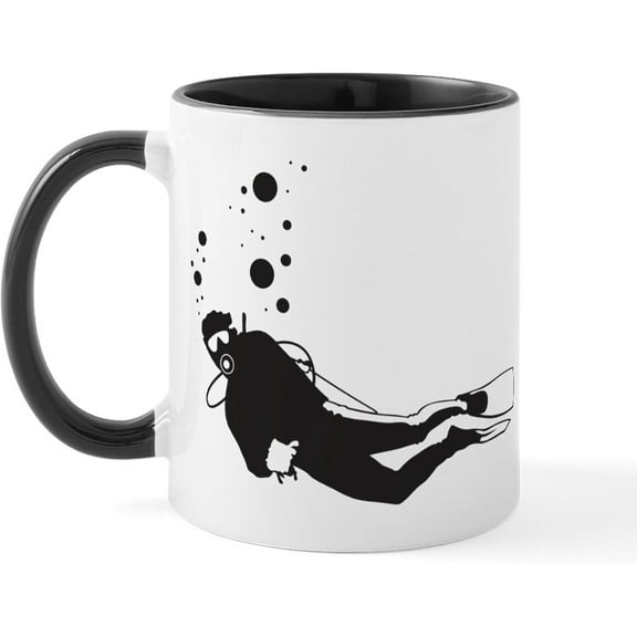 11oz Ceramic Coffee Mug Costa Rica Scuba Diving Coffee Mug Ceramic Tea Cup Mugs Gift for Colleagues and Friends Diving Enthusiasts