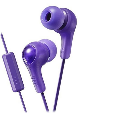 JVC Gumy Plus In Ear Earbuds Headphones with Mic and Remote, Powerful Sound, Comfortable and Secure Fit - HAFX7MV (Violet)HAFX7MV (Violet)