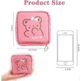 thumbnail image 2 of 4pcs Menstrual Pad Bag, Zipper Sanitary Napkin Bag, Menstrual Cup Pouch, Cotton Sanitary Napkin Bag For Women (random Color) Kitten, Bear, Dinosaur, R, 2 of 5