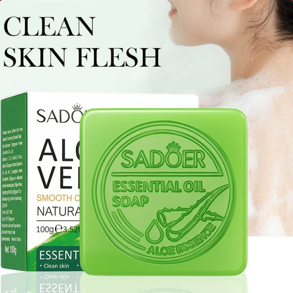 Pompotops Beauty Products Clearance,Women Beauty Gifts,Aloe Gentle Cleansing Natural Soap - Facial Cleansing Soap 100g