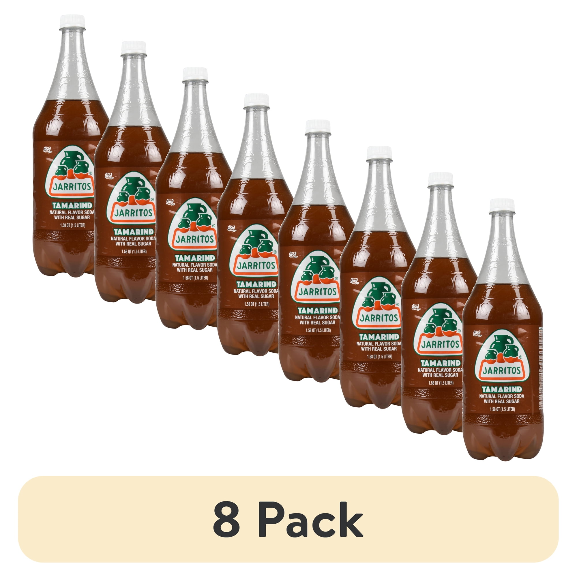 (8 pack) Jarritos Tamarind Soda, 1.58 qt (1.5 Liter), 1 Count