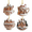 Combo, variant on 8 Pcs Christmas Coffee Cup Ornaments, 2D Acrylic Hanging Decorations for Christmas Tree, Cute Holiday Gift and Coffee Mug Ornaments for Home Party, Keychain Charm