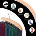 thumbnail image 2 of Gancho de madera LANNMXG para corbatas percha multifuncional 24 corbatas, 2 of 5