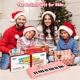 thumbnail image 4 of HAOTUTOYS Kids Piano Keyboard, 37 Keys Piano for Kids Music Piano with Microphone Portable Multi-Function Electronic Educational Musical Gift Toys for 3 4 5 6 Year Old Girls Boys Beginners (Pink), 4 of 9