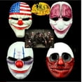 thumbnail image 2 of Máscaras de resina de alta calidad para fiestas de Halloween, Cosplay, máscaras de Cosplay, accesorios de colección de disfraces, Payday 2, Heist/Wolf/Chains/Hoxton Fivean unisex, 2 of 2