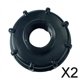 thumbnail image 1 of 2X Adaptador de tanque IBC S60 Herramienta de conexión de riego de jardín Adaptador de tanque IBC Tote 2 piezas, 1 of 8
