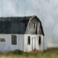 thumbnail image 3 of Kimberly, Allen 12x12 Black Modern Framed Museum Art Print Titled - White Barn, 3 of 5