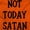Orange, variant on Not Today Satan Funny Christian Hoodie Sweatshirt Women Men Brisco Brands S
