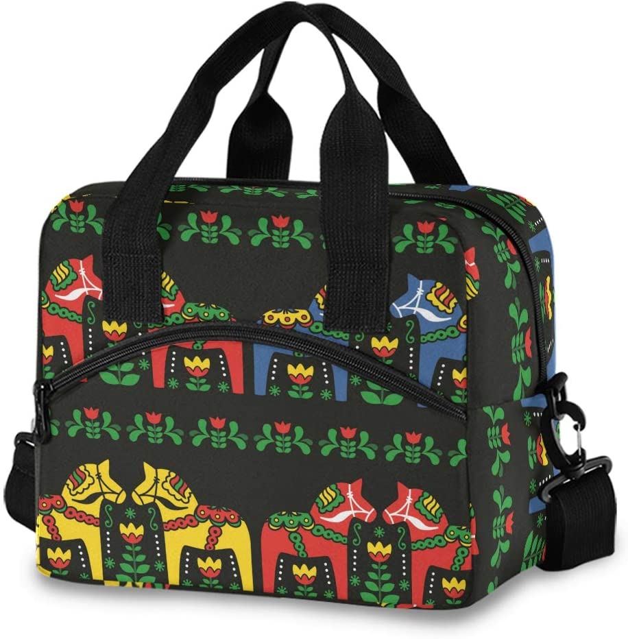 Reusable Lunch Bag for Girls Women,Beautiful African American Girl