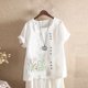 thumbnail image 4 of Camisetas de Manga Corta para Mujeres, Camiseta de Manga Corta Impresa Casual Hecha de 95% Poliéster 5% Spandex para Todas las Estaciones, Camisetas de Manga Corta para Mujeres, 4 of 6