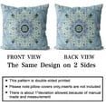 thumbnail image 2 of Boho Throw Pillow Covers 20x20 inch Set of 2 Burnt Blue Terracotta Rust Colored Throw Pillows Boho Home Decor for Bedroom Living Room Couch & Sofa (No Inserts), 2 of 6
