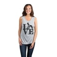 thumbnail image 2 of LOVE Great Dane Dog Women's Fashion Sleeveless Muscle Tank Top Tee Sport Grey 2X-Large, 2 of 4