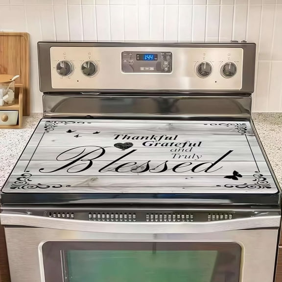 Stove Top Cover for Electric Stove 28.5x20.5 Inch Silicone Stoves Topper & Protector, Scratch-Resistant Decorative Kitchen Mat for Electric/Glass Stoves Top